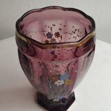 Crystal flower vase early 20th century