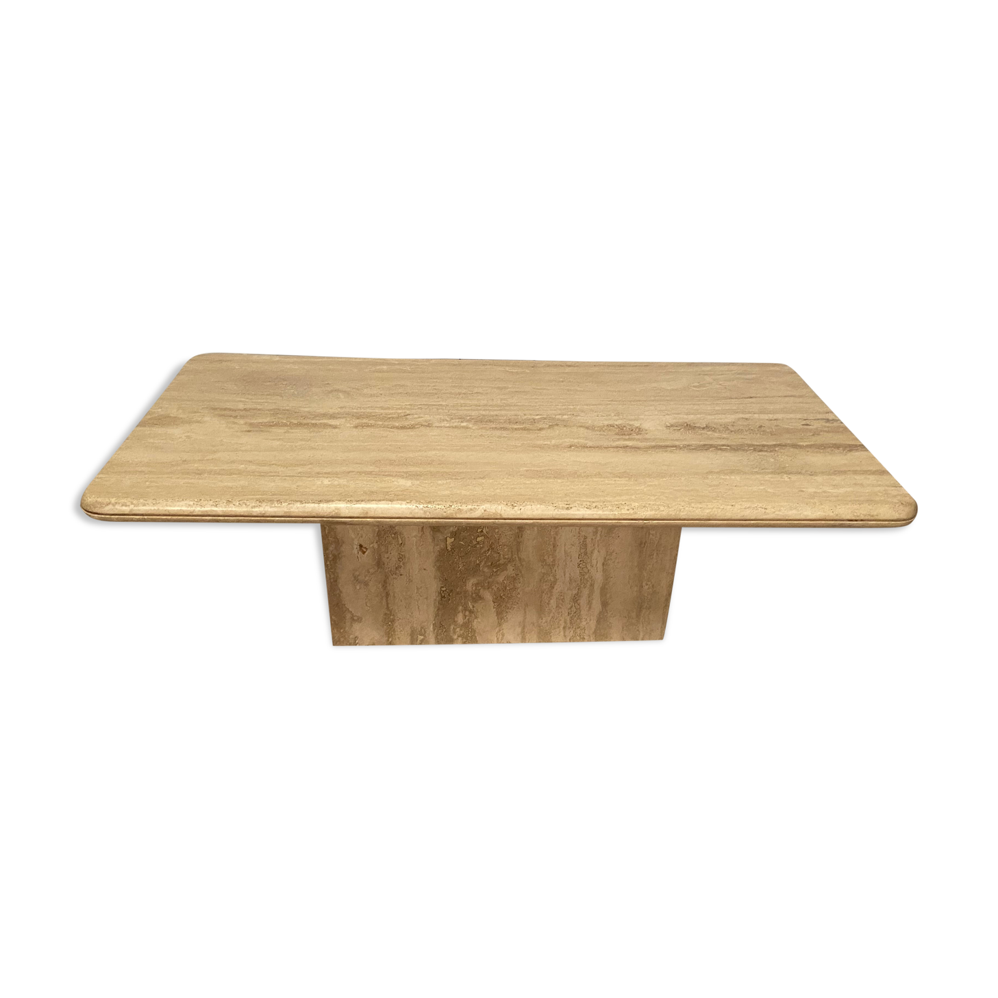Travertine coffee table, 1970s