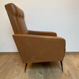Imitation leather armchair