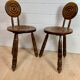 Paire de petites chaises style breton