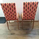Pair of chairs with Scandinavian design