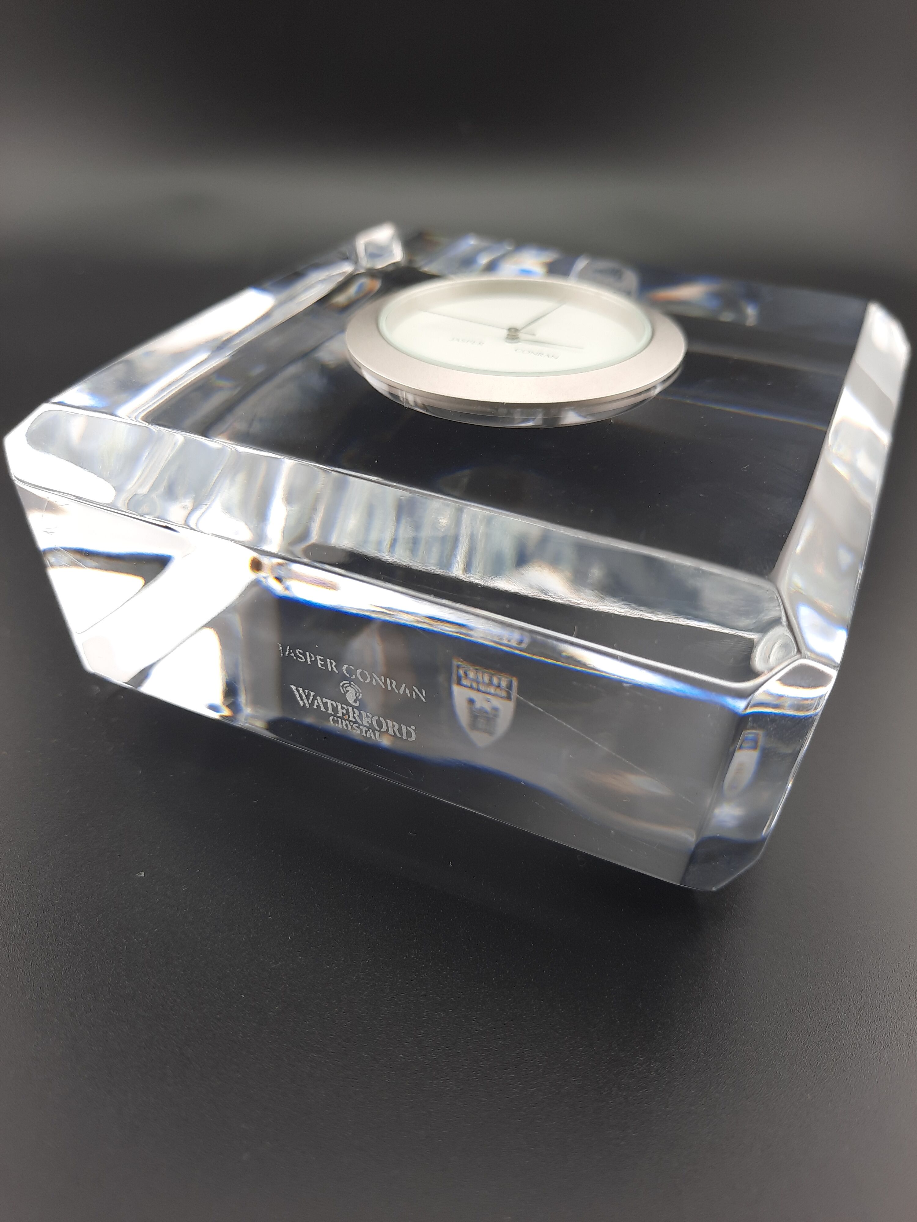 Waterford crystal glass Jasper Conran clock