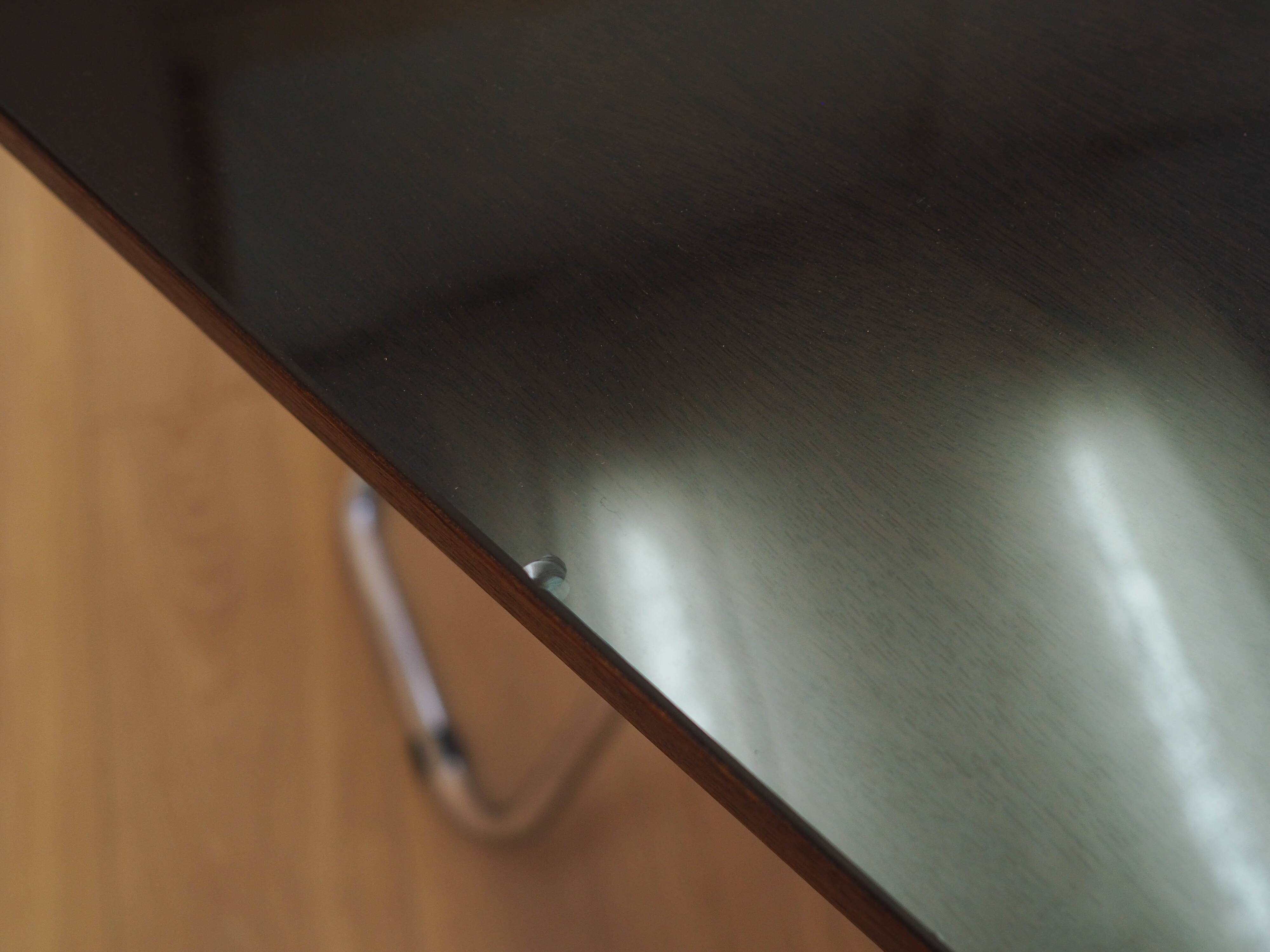 Mahogany desk, Italian design, 1980s, made in Italy