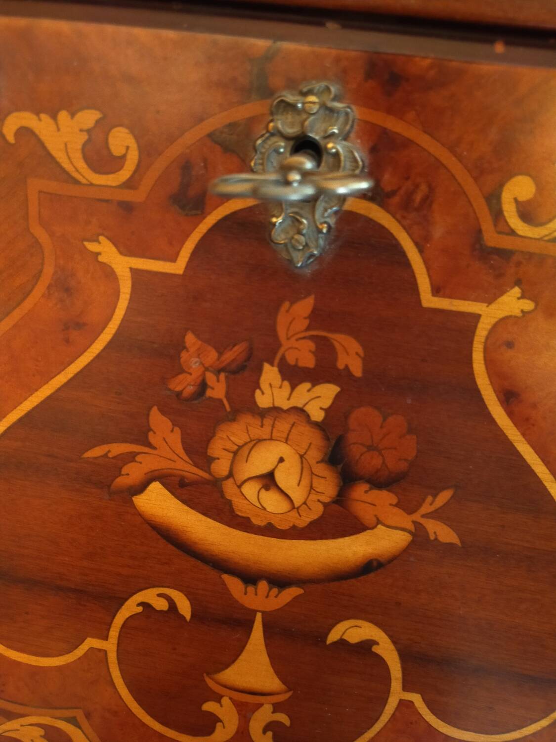 Antique inlaid secretary