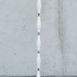 Halogen floor lamp from the 60s in marble ceramic and brass