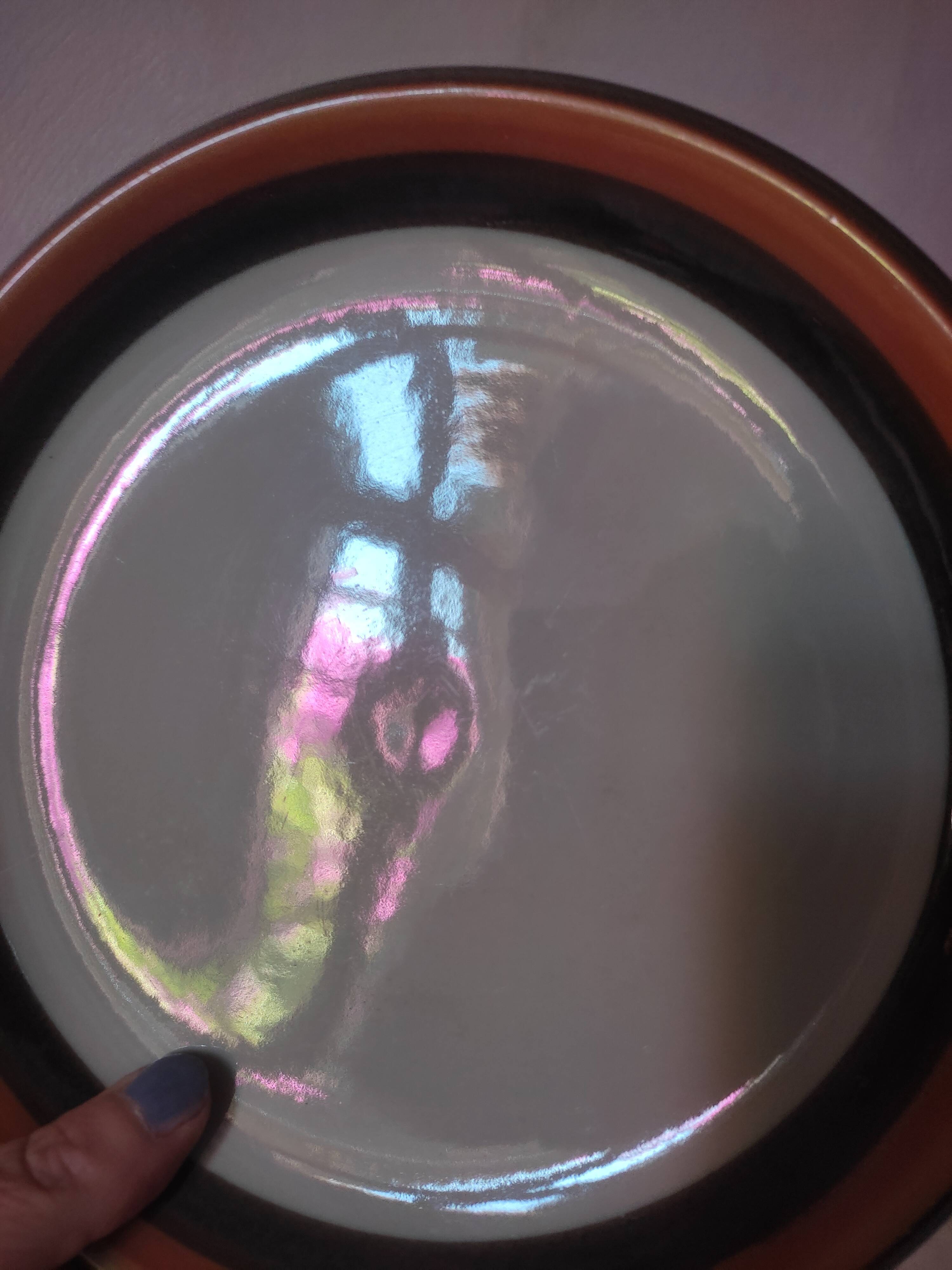 8 Swedish plates made of Rorstrand sandstone