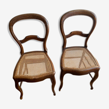 Pair of cannage chairs