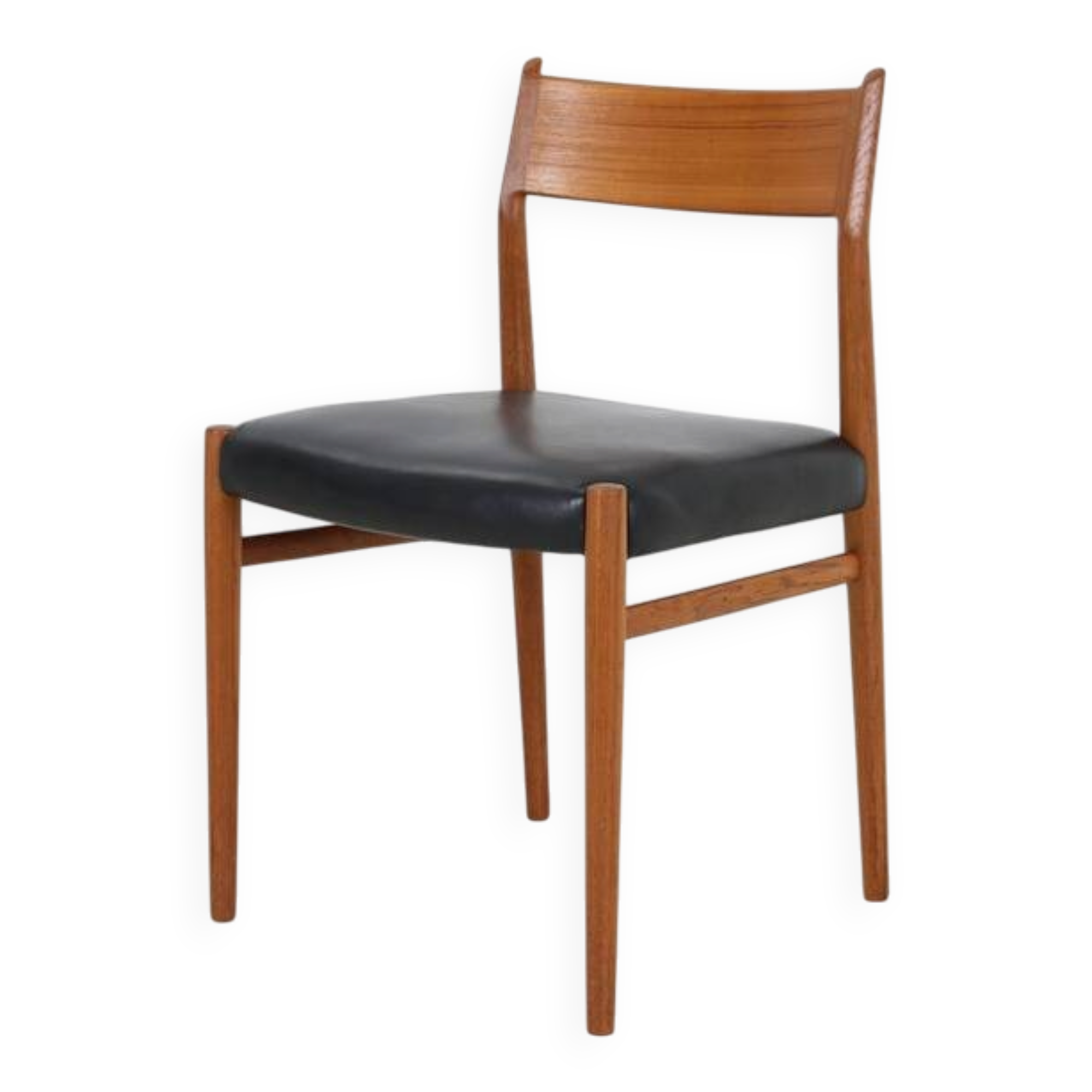 High-quality “418” chair by Arne Vodder for Sibast / teak / genuine leather / Mid-Century Danish Modern design / 1960s