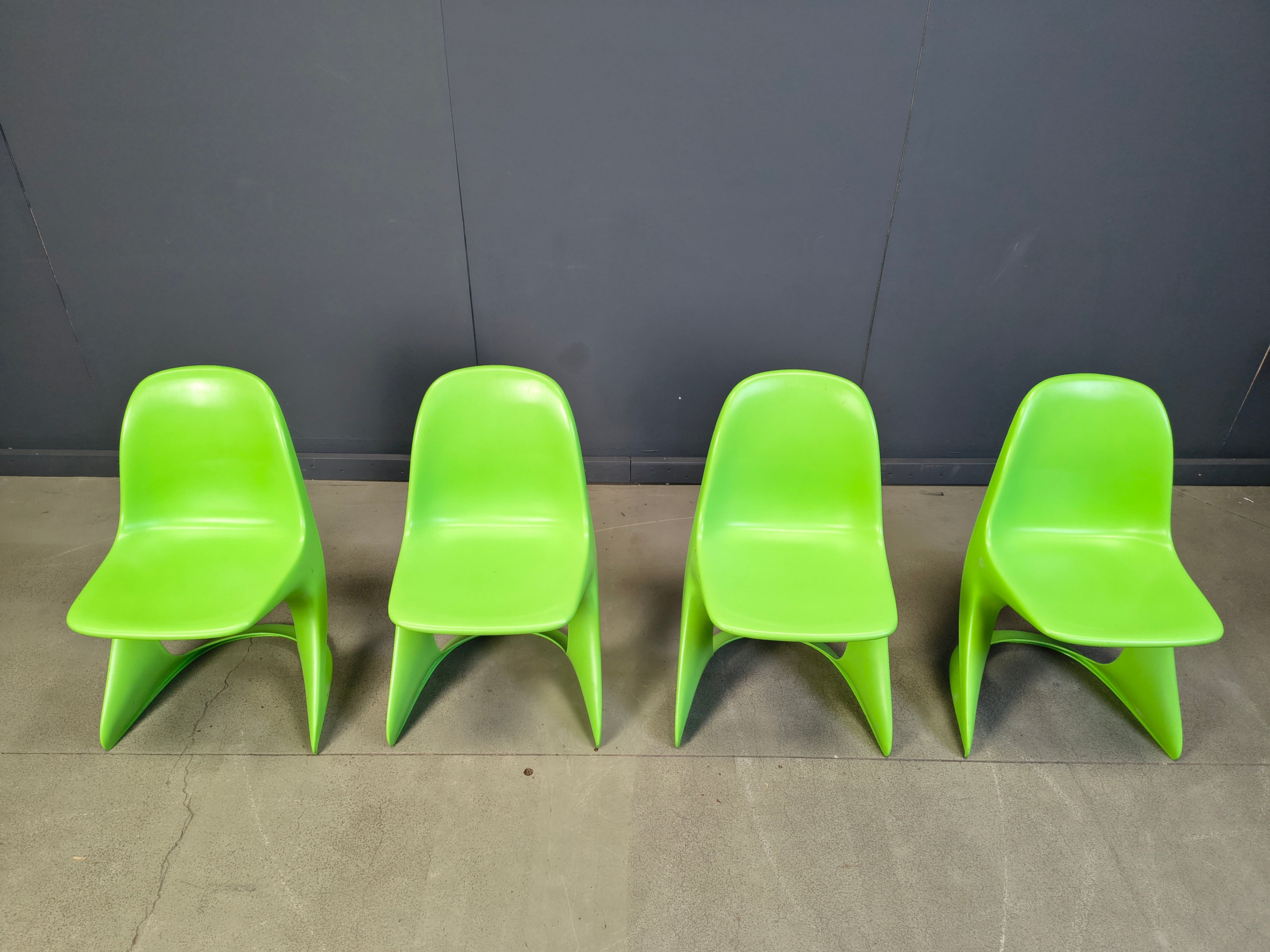 Set of 4 Casalino dining chairs by Alexander Begge for Casala, 1970s