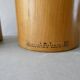 Pair of solid wood lamp bases IMT Italy for Habitat, around 1980.