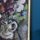 Original Swedish oil on canvas from the mid-century "Vase" by I Franke (1913-1999) - Framed