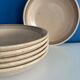 Set of 6 Stoneware Deep Plates Signed Sarreguemines - Vintage Style Ru