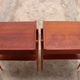 A set of teak bedside tables AB Carlstrom and Sweden from the 1960s