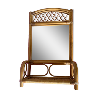 Rattan mirror