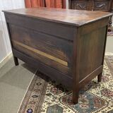 Louis XVI period chest of drawers in walnut, oak and fir, 18th century