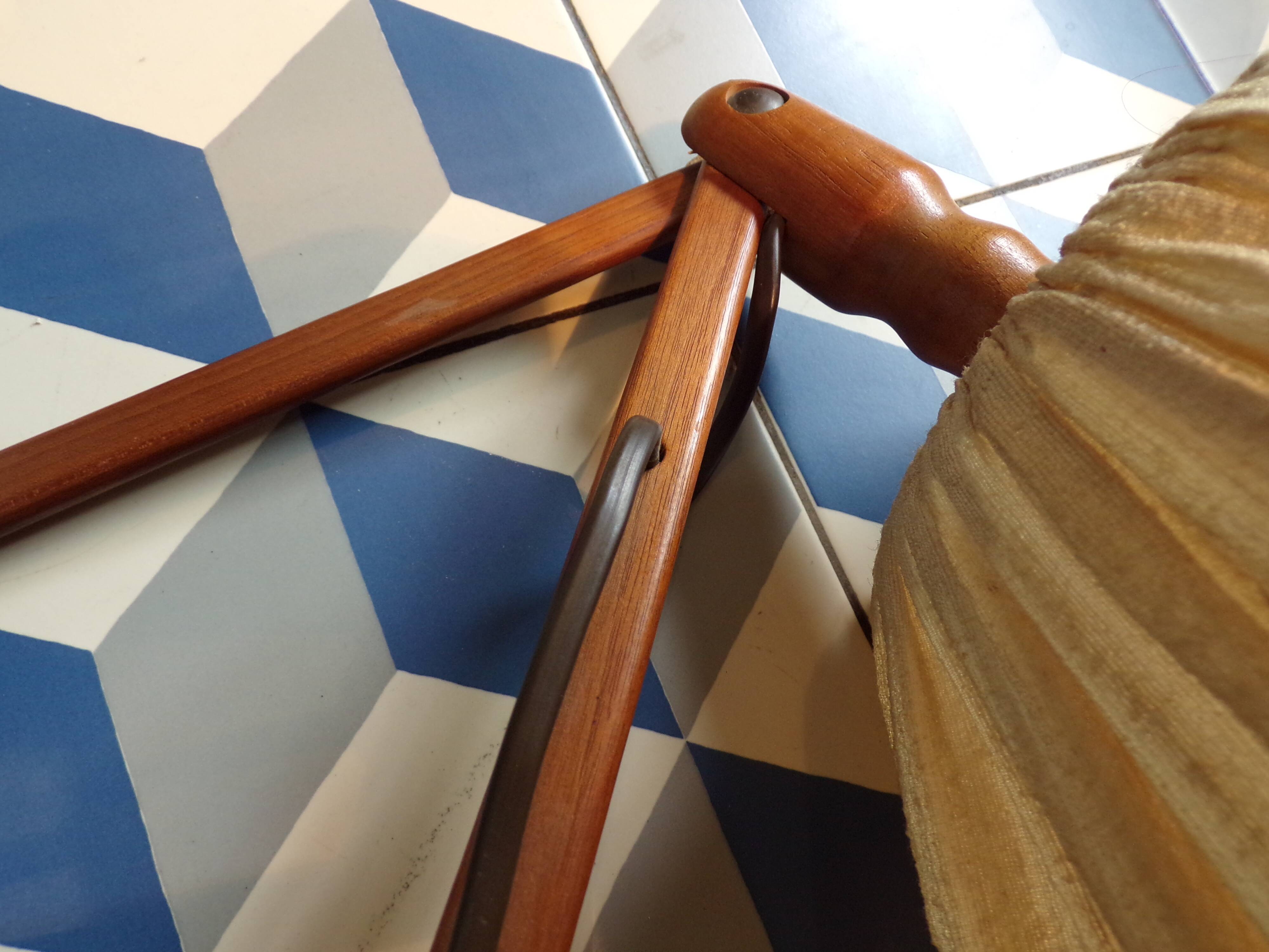 Vintage teak scissor wall light