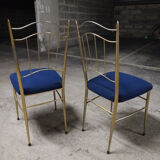 Paire de chaises metal