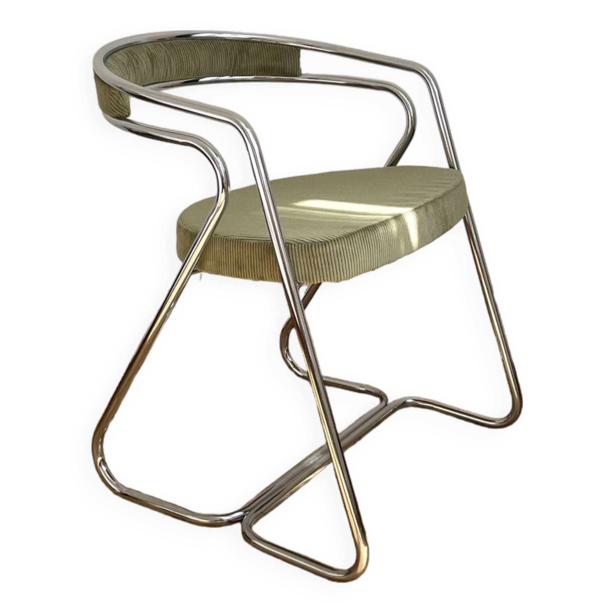 Corduroy tubular chair