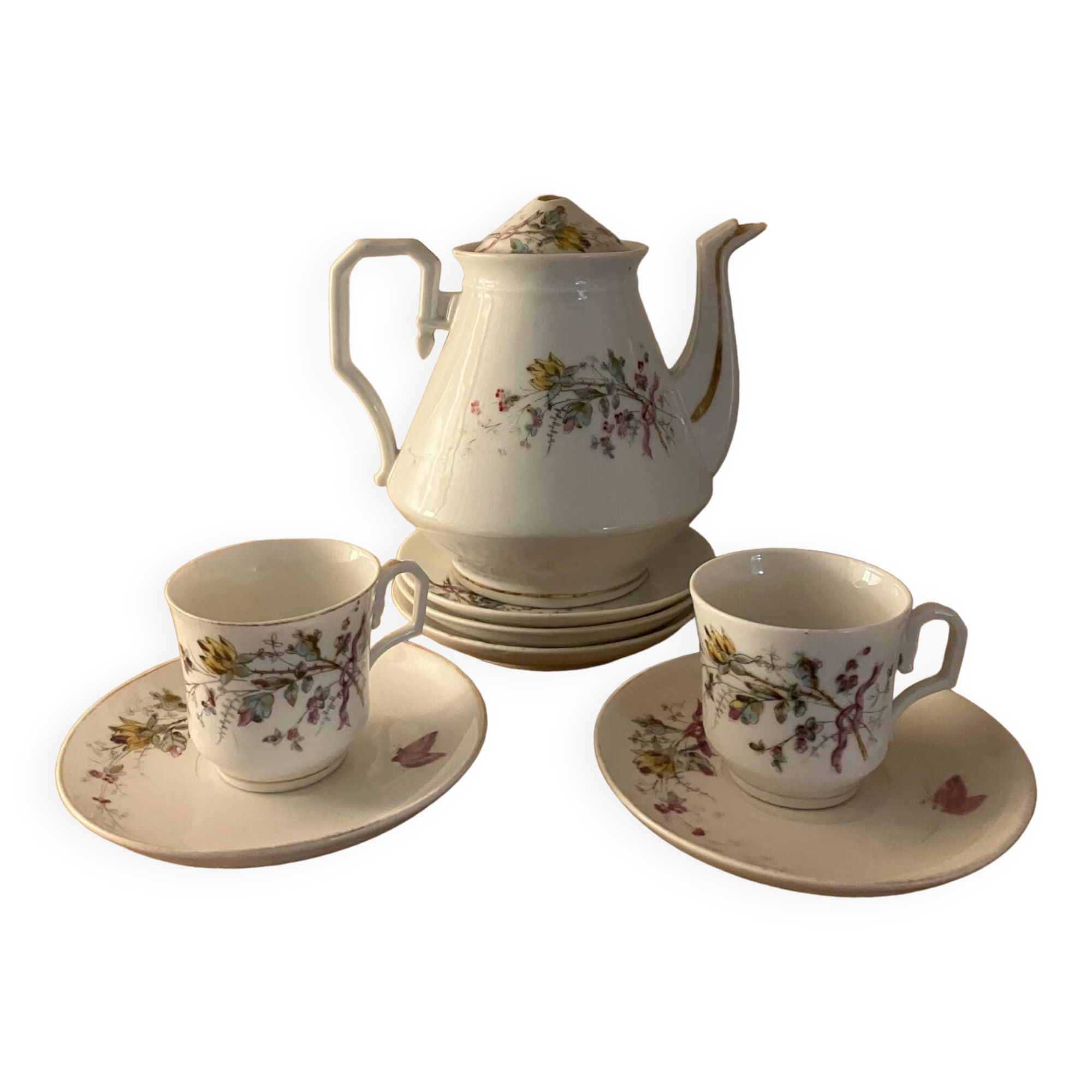 Vintage-Flowered tea/coffee service-To be completed