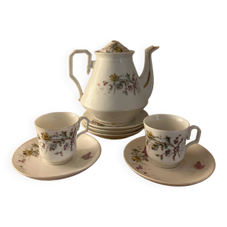 Vintage-Service à thé/café-fleuri-A compléter