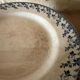 Plate on pedestal in Gien ironstone model Montigny