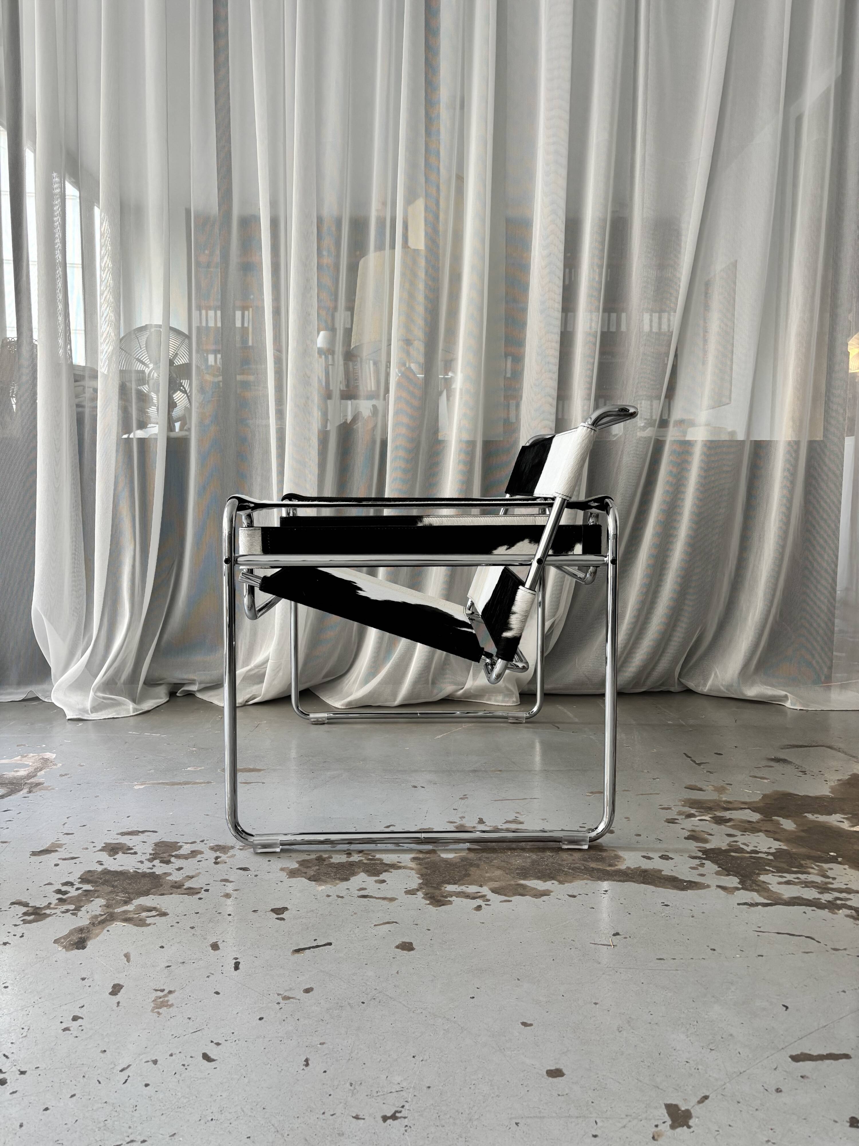 Fauteuil "Wassily" par Marcel Breuer pour Gavina