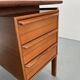 Mid-century teak freestanding desk from gv mobler, 1970s