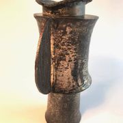 Italian brutalist lidded bronze jug by Lorenzo Burchiellaro, 1960s