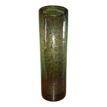 Vase rouleau en verre soufflé