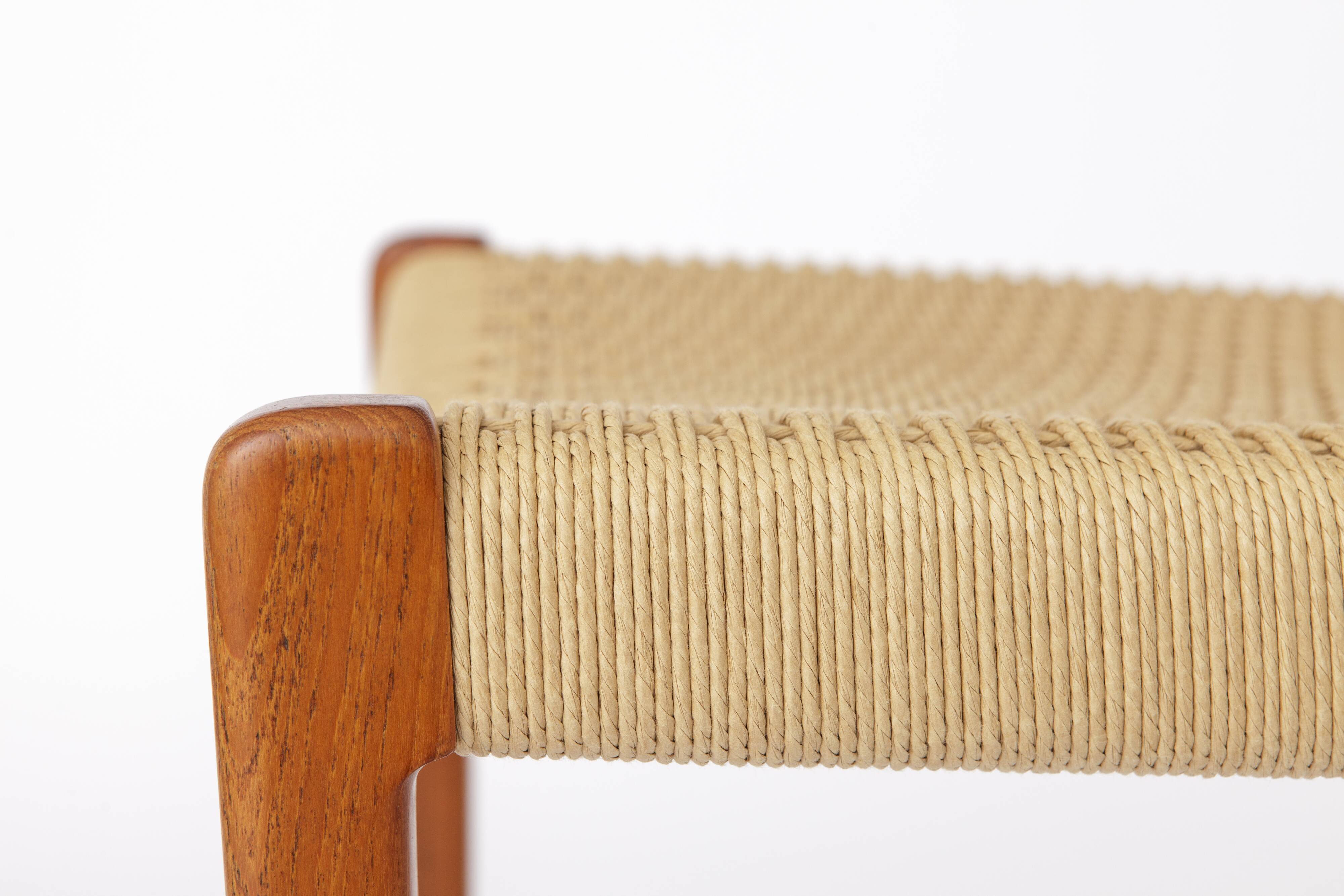 1 of 2 Niels Moller Chairs Model 71 1950s Vintage Teak - Repaired