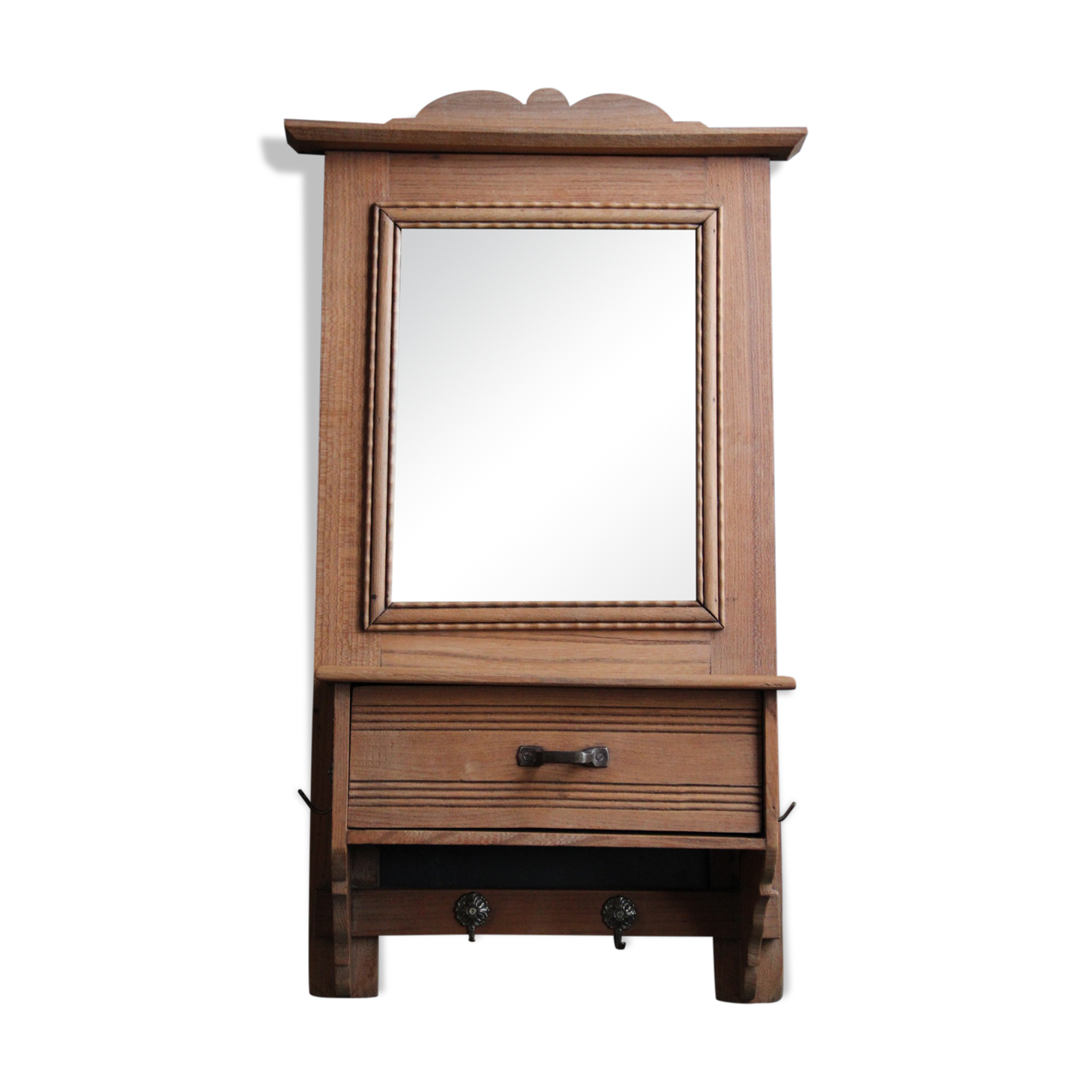 Toilet or pharmacy cabinet with old mirror