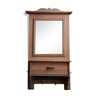 Toilet or pharmacy cabinet with old mirror