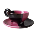 Coffee cup and saucer Vallauris signed Luc