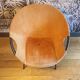 Circle armchair in suede by Lusch Erzeugnis for Lusch &Co