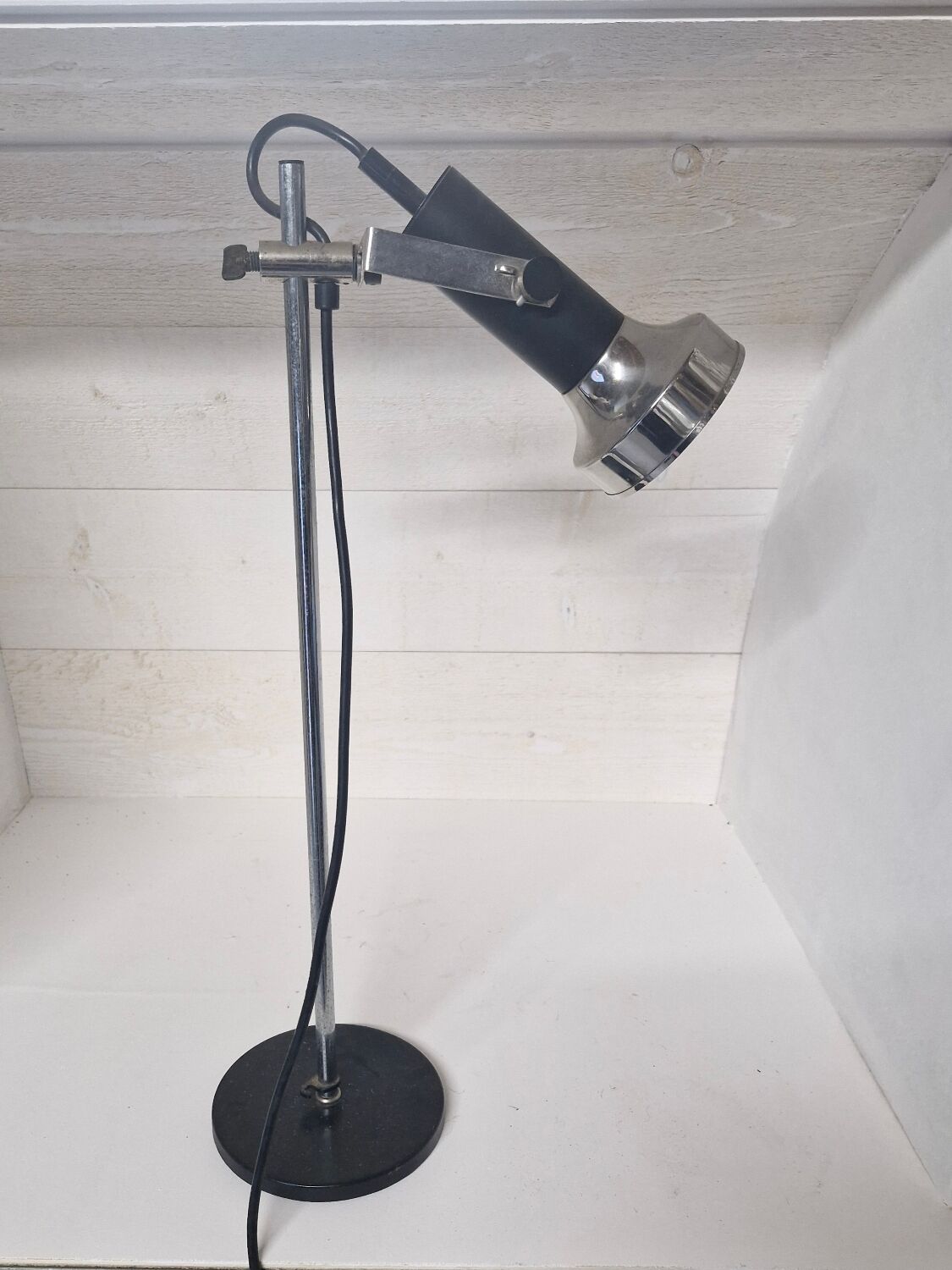 Lampe de bureau chrome 1970