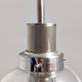 Murano glass and varnished metal 3-light pendant by Toni Zuccheri for Venini