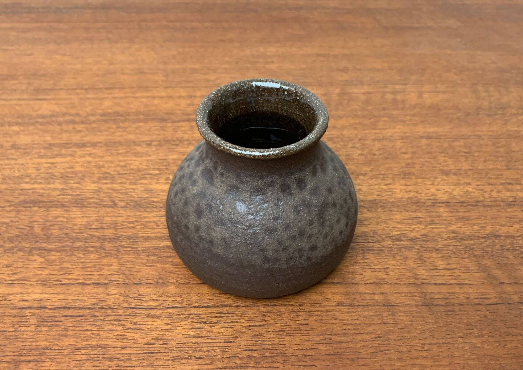 German studio pottery vase from the mid-20th century, 1960s.