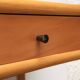 Bedside or side table in wood, bamboo and rattan, 1970s