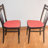 6 English bistro chairs 1973