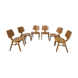 6 vintage Scandinavian chairs 60s/70s