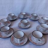 Niderviller service in enamelled stoneware