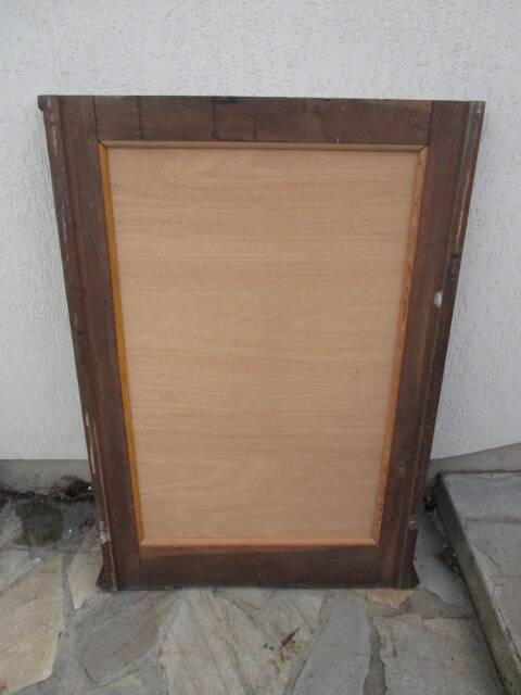 Large antique oak mirror