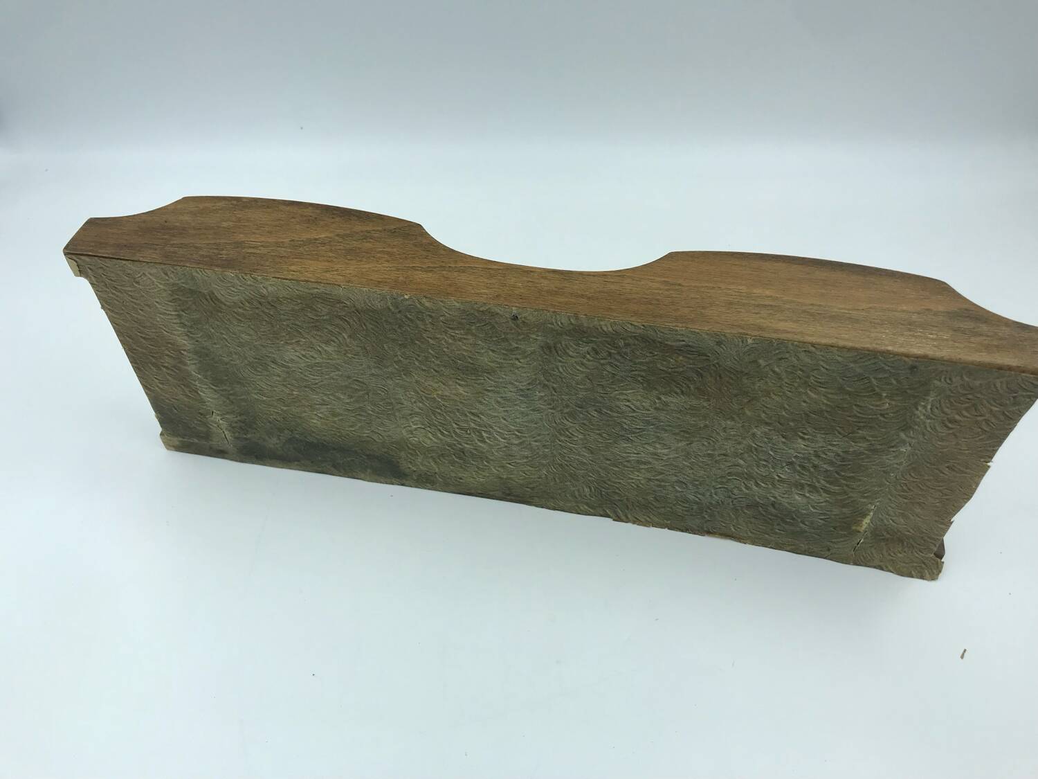 Vintage antique wooden and mirror compartment tray