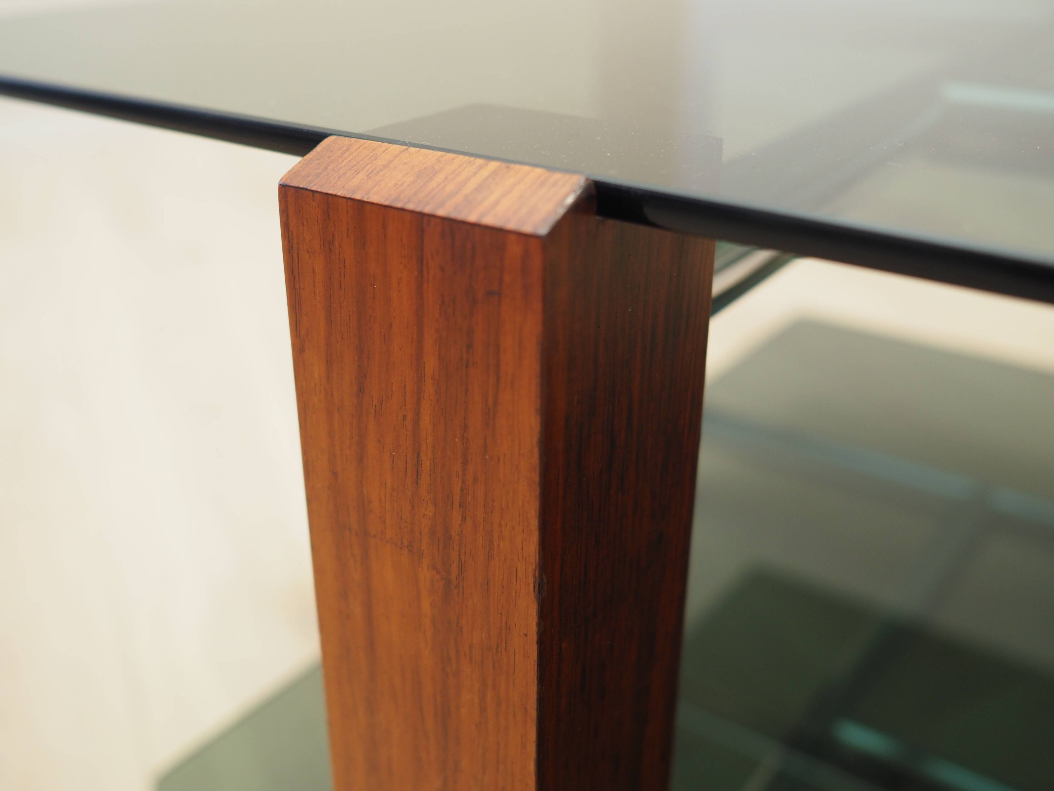 Glass table, Italian design, 1970s, production: Italy