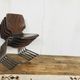 Series of 5 retro vintage stackable chairs flototto pagholz by adam stegner 1960 1970
