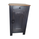 Jam jar in satin black patinated oak