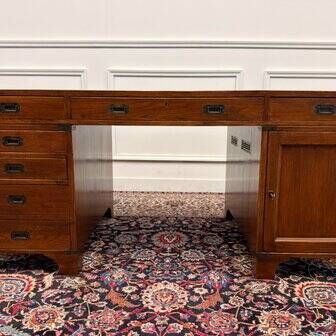 Classic English Eichholtz Campaign Desk