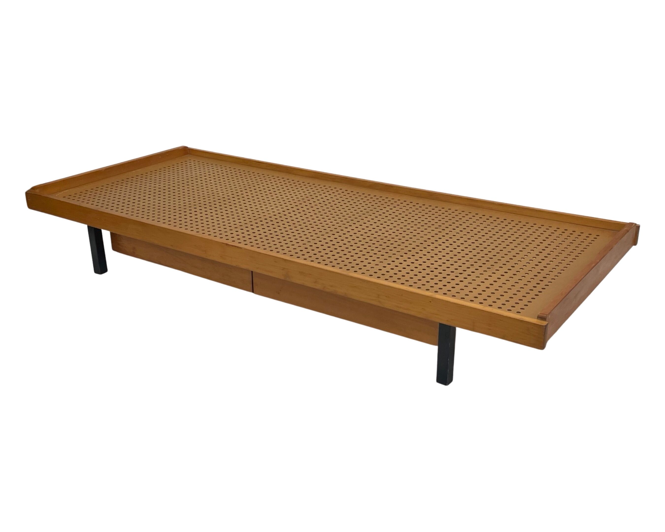 Vintage wooden bed with drawers, Netherlands, 1960 design Daybed