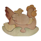 Hen chicks antique wooden puzzle to pose decorative
