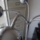 Lampadaire 5 boules orientables métal chromé vintage